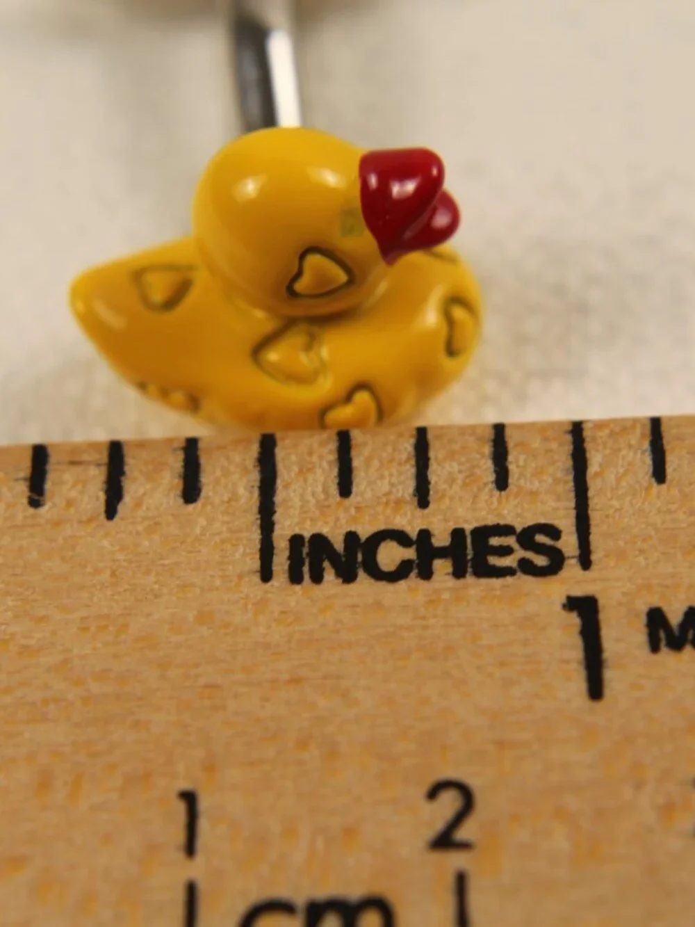 Yellow Rubber Duck Enamel Novelty Cufflinks Men Shirt Jewelry Heart